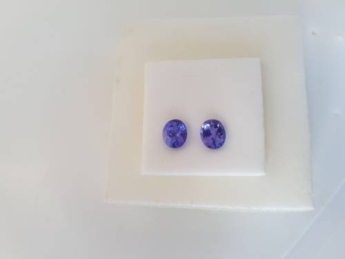 1.76ct CERTIFIED pair Tanzanites