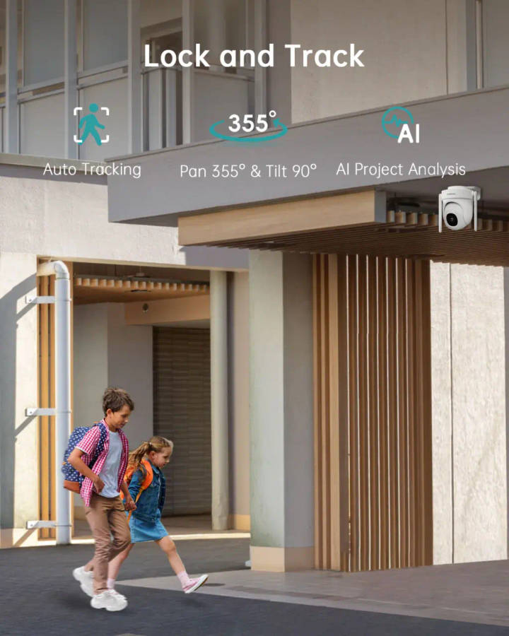 4MP PTZ Dual-Band 5G/2.4G ZUMIMALL Wired Security Camera