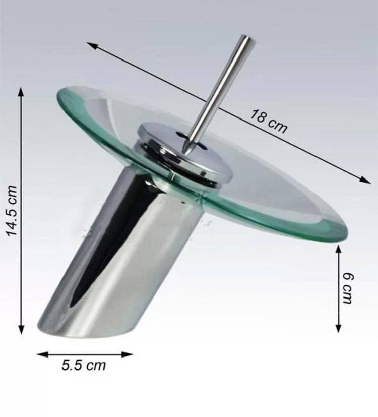 *LOCAL STOCK* Modern Style Kitchen Bathroom Vessel Glass Waterfall Tub Vanity Sink Faucet Tap