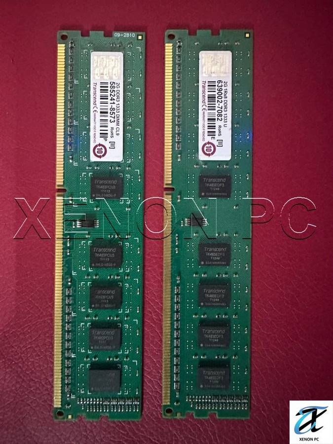 Transcend JetRam DDR3-1333 U-DIMM 2GB -2G