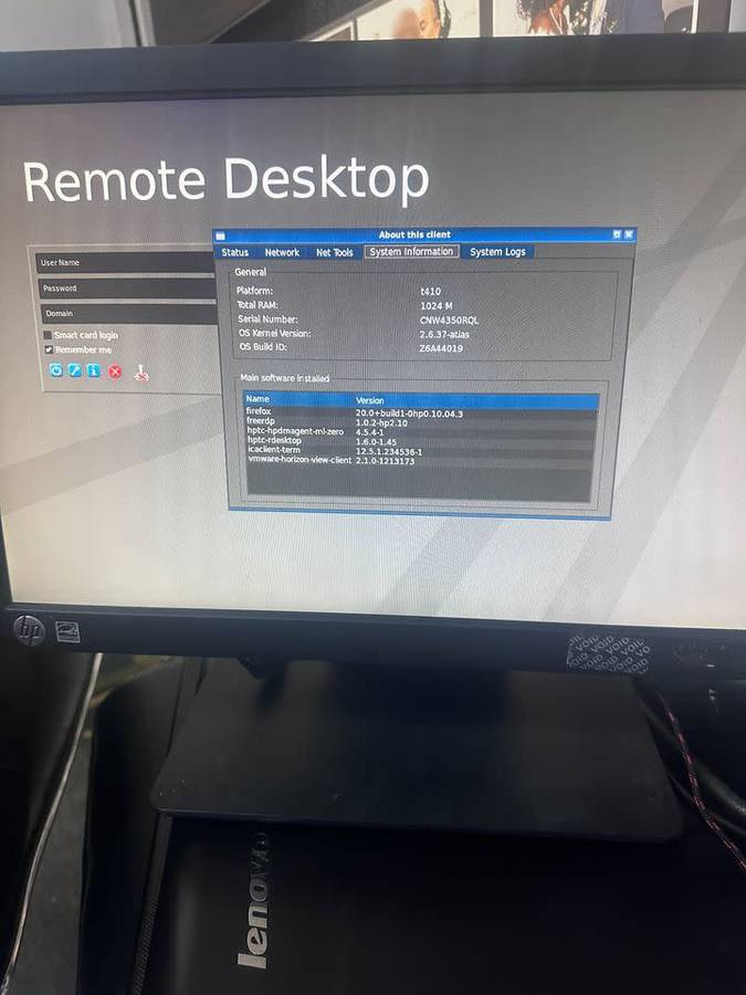 HP T410 SMART ALL-IN-ONE Monitor, Keyboard, Mouse Zero thin Client. include new Power cable