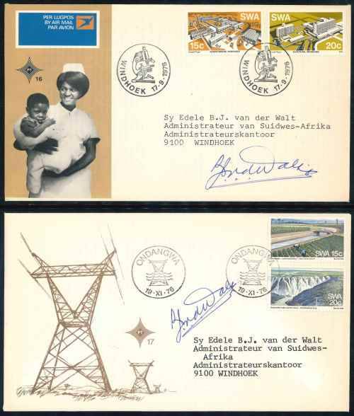 South West Africa 1976 Signed Official First Day Covers x (4)