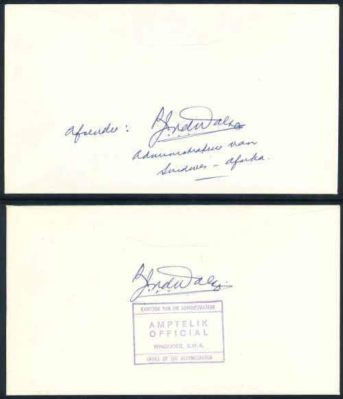 South Africa 1976 Signed "Emily Hobhouse" Official First Day Covers with colour shade Variety