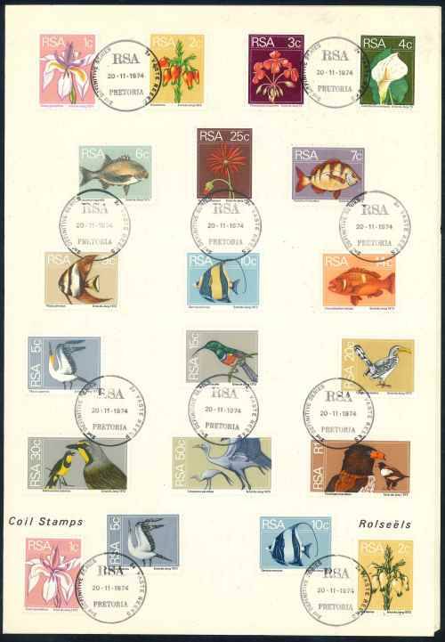 South Africa 1974 Second Definitive Issue Signed Official First Day Folder Number 2.1