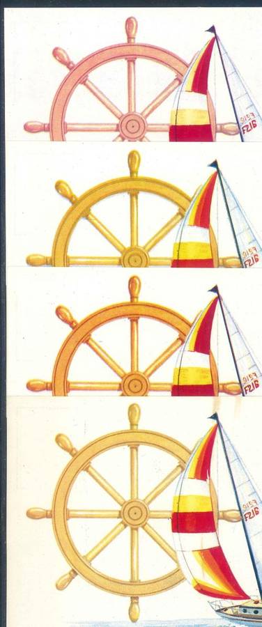 South Africa 1983 "Sport Activities - Yachting" Unserviced Maxicards with Colour Varieties x (4)