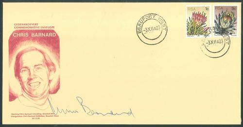 South Africa 1983 Signed "Inauguration of Chris Barnard Exhibition" Commemorative Cover