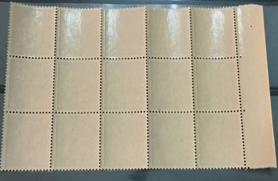 WW2 GERMANY Hitler block of 15 STAMPS 6 pfennig MNH with part sheet nr