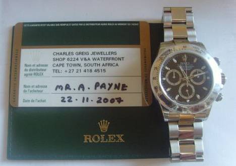 Rolex Daytona 116520 Black Face