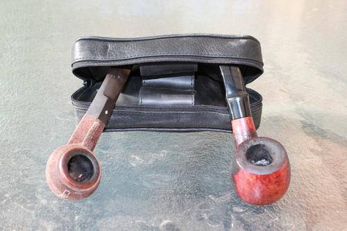 Danske Club Smoking Pipe in tobacco case