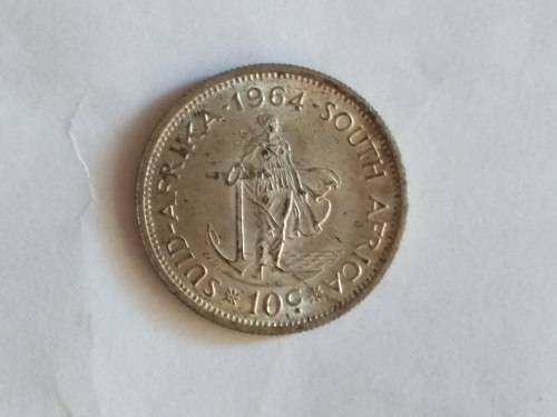 VINTAGE SA Coin bundle (Two 1 Rand/ Tickey/ 10c 1964)