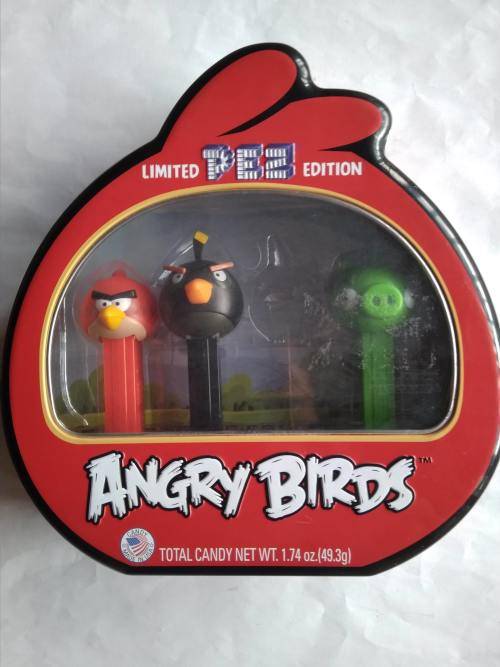 PEZ: Set of 3 Angry Birds Pez and Limited Edition Collector Tin