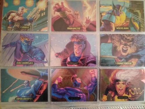Vintage 1994 Marvel masterpieces Holoblast 1-9 complete