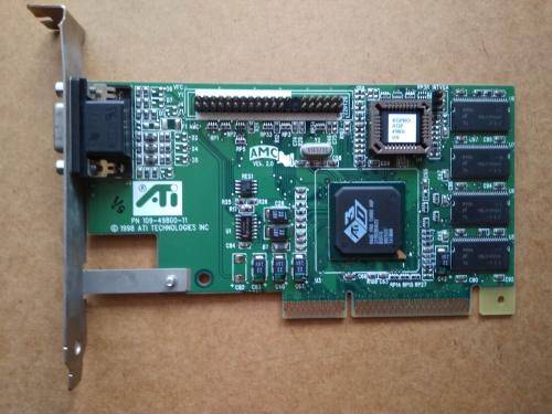 ATI 109-49800-11 Video Card 3d Rage Pro Turbo 8mb AGP (untested) [[[Booked for taaaki]]]