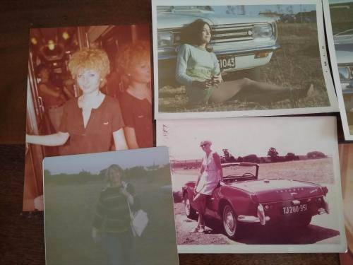 VINTAGE Photographs (unknown blonde/ brunette ladies)