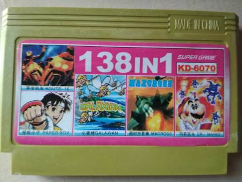 8-Bit/8 Bit TV Game Cartridge (11) - 5 Games in 1