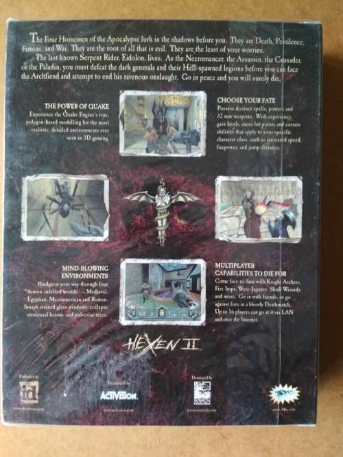 Hexen II Big Box PC CD Rom Game (Sealed & Brand-New!)
