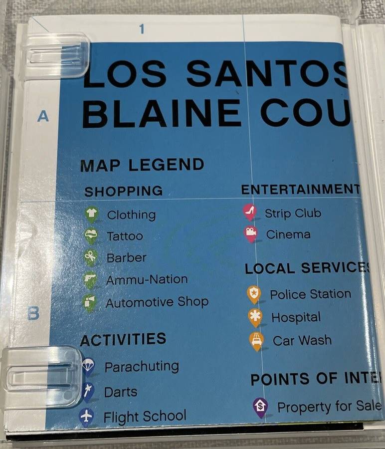 Grand Theft Auto V GTA 5 PS3 | including Manual & MAP | - Tested and working