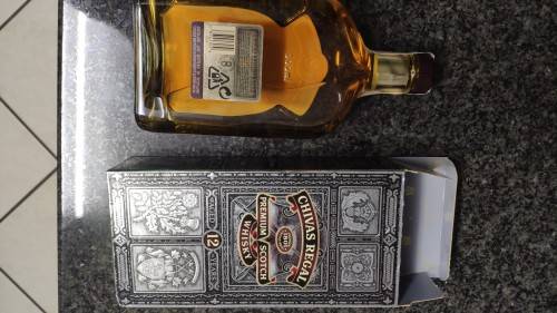 Chivas Regal 500ml rectangular bottle from 1980's