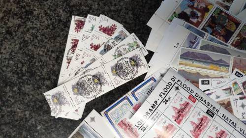 Mixed lot of singles, controls and full sheets