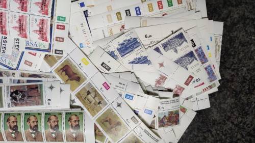 Mixed lot of singles, controls and full sheets