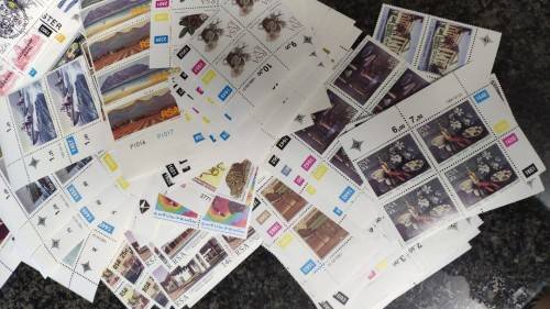 Mixed lot of singles, controls and full sheets