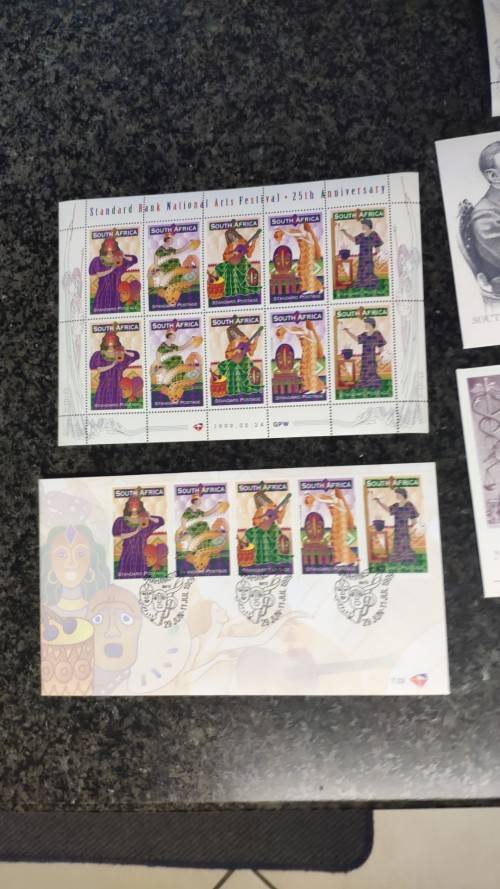 Mini sheet and FDC sets x2. High Cat value