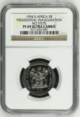 1994 S.Africa 5R Pres.Inauguration (No Steps- Highest Grade) by NGC