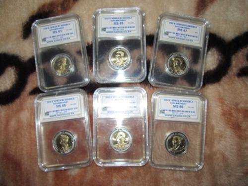 6 COIN SET 1 X MS63 4 X MS65 1 X MS 67 BID PER COIN TO TAKES ALL 6 COINS LOW START
