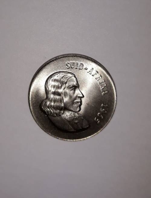 1965 20c coin  - Afrikaans Legend