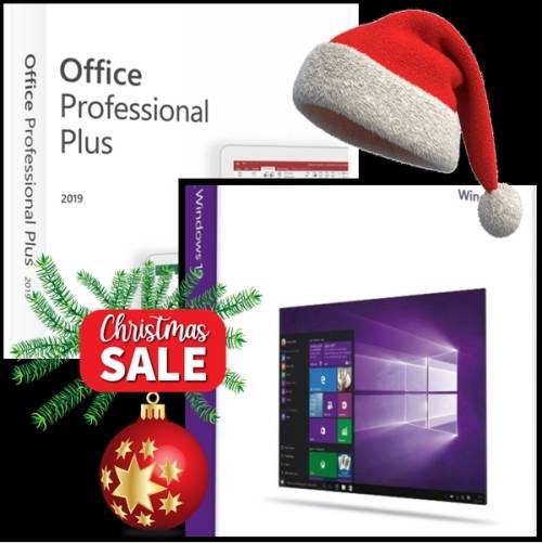 Christmas Special Windows 10 Professional + Office 2019 Professional Plus Bundle