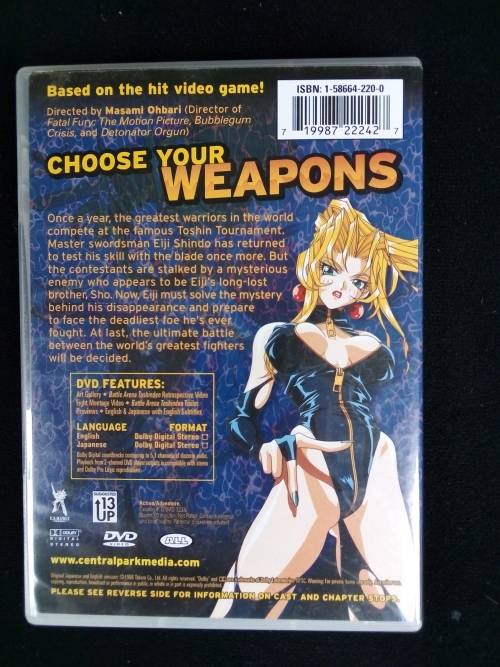 Japanese Anime\Manga Battle Arena Toshiden Uncut 2003 DVD R2000+ RARE
