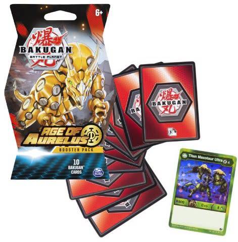 Bakugan Age of Aurelus 10 Card Booster Pack Brand New Sealed