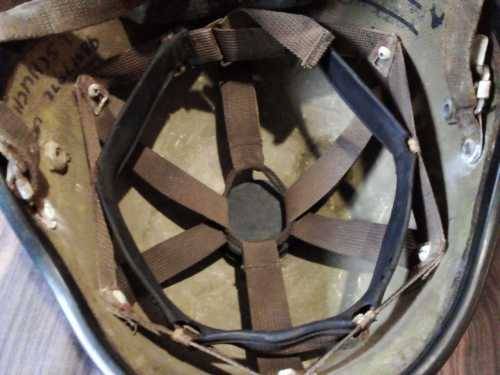 SADF helmet kevlar, SADF plastic inner for steel helmet and SANDF bush hat