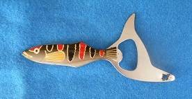 Bottle opener in shape of fish
