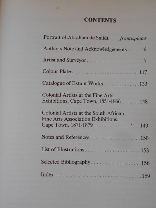 ABRAHAM DE SMIDT: Artist and Surveyor-General of the Cape Colony 1829 - 1908, by Marjorie Bull