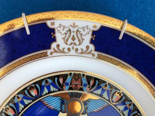 Beautifully decorated Egyptian wall plate