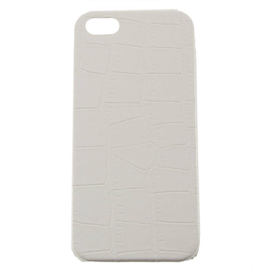 White Crocodile Skin Pattern hard back iphone 5/5s cover case