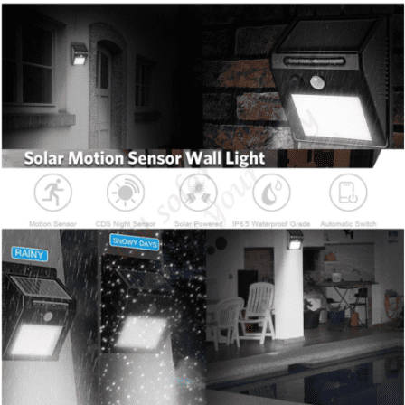 LED SOLAR LIGHT motion sensor Wall LIGHT outdoor waterproof eco-friendly