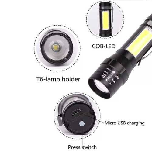 POWERFUL LED FLASHLIGHT Built in Battery(CAMO)
