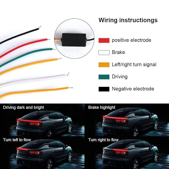 1.2 Meter LED Carbon Spoiler Universal Rear LIP Kit
