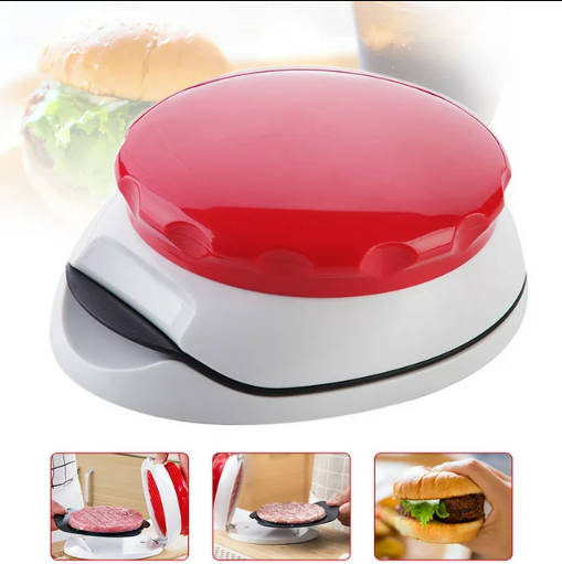 Burger Press Hamburger Patty Maker Adjustable 1/4 Lb 1/2 Lb Non-Stick Handheld Meat Press