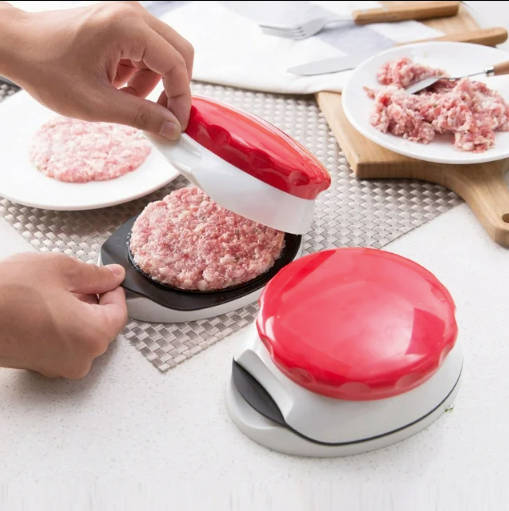 Burger Press Hamburger Patty Maker Adjustable 1/4 Lb 1/2 Lb Non-Stick Handheld Meat Press