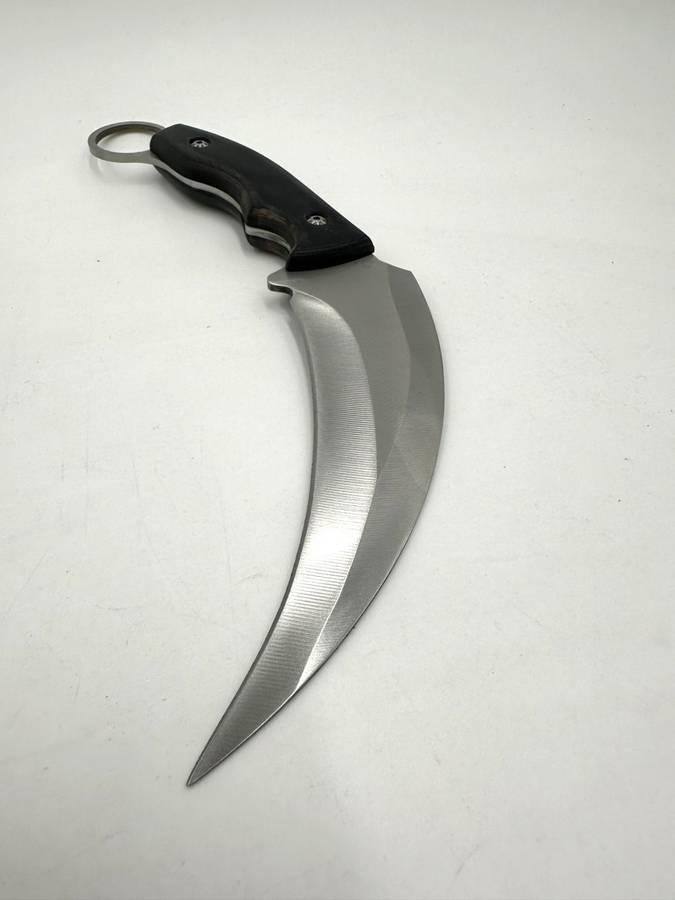 Full Tang Stainless Steel Karambit 25cm  With Belt Loop Pouch