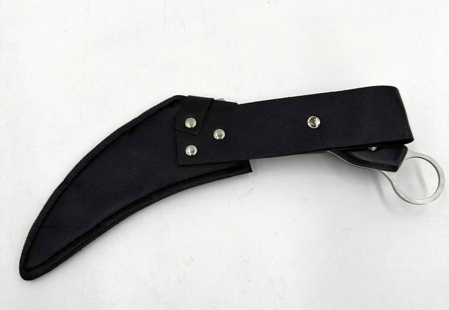 Full Tang Stainless Steel Karambit 25cm  With Belt Loop Pouch