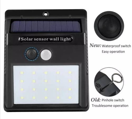 LED SOLAR LIGHT motion sensor Wall LIGHT outdoor waterproof eco-friendly