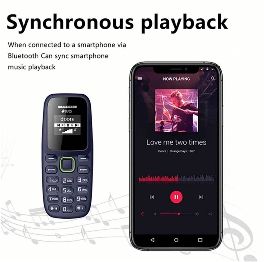 BM310 Mini Mobile Phones Dual SIM Card Slots 2G GSM 0.66Inch Bluetooth Cellphone