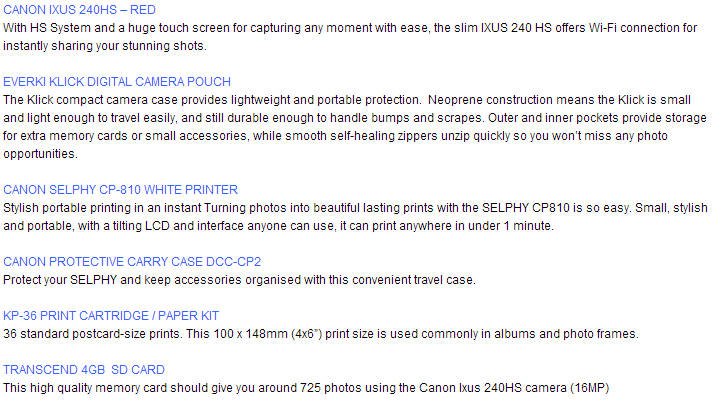 Canon combo