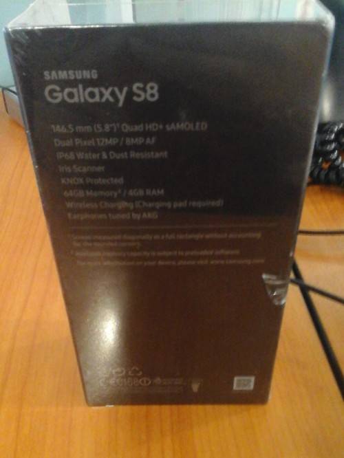Samsung S8  Midnight Black *Sealed with proof of purchase*