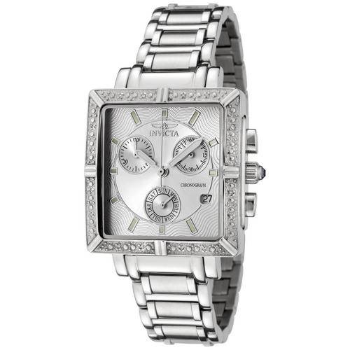 **R8999** Invicta Women's Square Angel Diamond Stainless Steel Chronograph Watch
