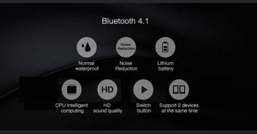 Wireless Bluetooth V 4.1 Headset Power Storage Box DSP Noise-Reduction for Cellphone PC Tablet